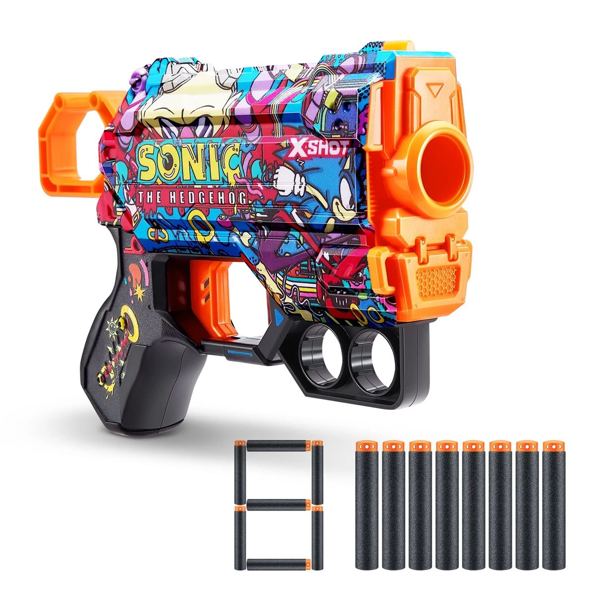 Blaster Zuru X Shot Sonic Menace cu 8 proiectile - poza 1