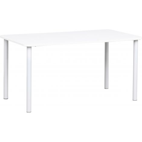 Blat de masa alb dreptunghiular Quadro cu cant alb - poza 2