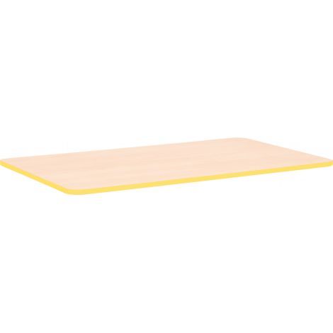 Blat de masa artar dreptunghiular Quadro cu cant galben