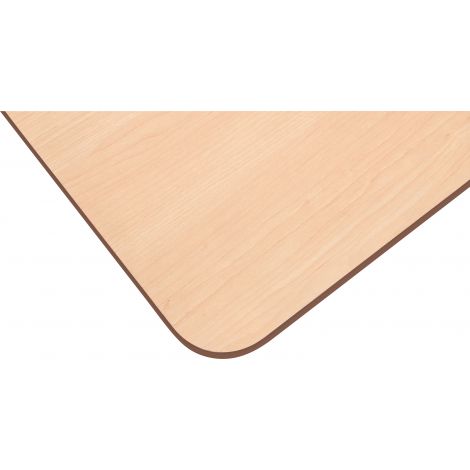 Blat de masa artar dreptunghiular Quadro cu cant maro - poza 2