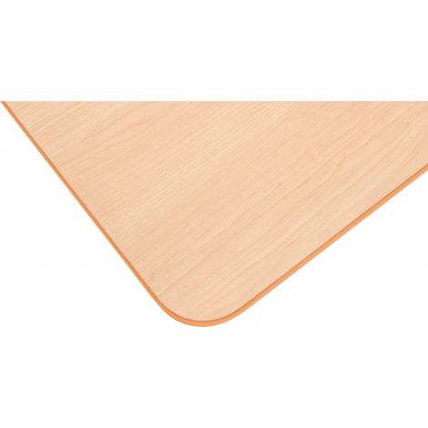 Blat de masa artar dreptunghiular Quadro cu cant portocaliu - poza 2