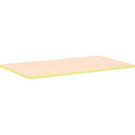 Blat de masa artar dreptunghiular Quadro cu cant verde - poza 1