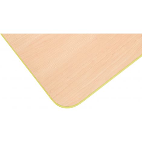 Blat de masa artar dreptunghiular Quadro cu cant verde - poza 2