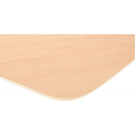 Blat de masa artar hexagonal Quadro cu cant bej - poza 3