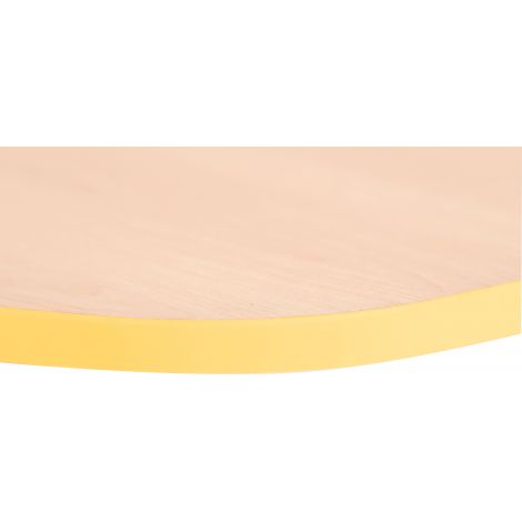 Blat de masa artar hexagonal Quadro cu cant galben - poza 3