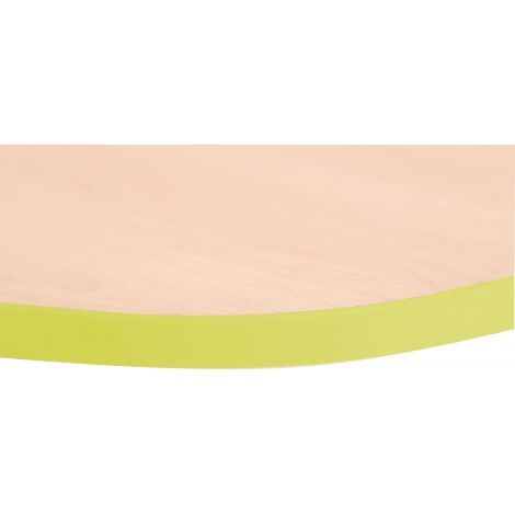 Blat de masa artar hexagonal Quadro cu cant verde - poza 3
