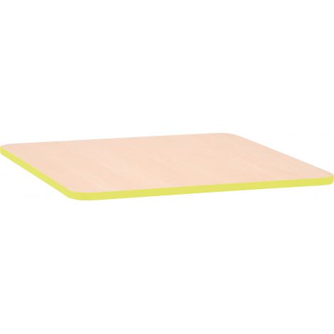 Blat de masa artar patrat Quadro cu cant verde