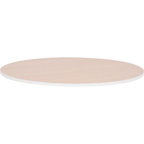Blat de masa artar rotund Quadro cu cant alb - poza 1