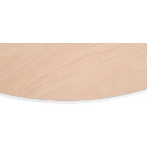 Blat de masa artar rotund Quadro cu cant alb - poza 2