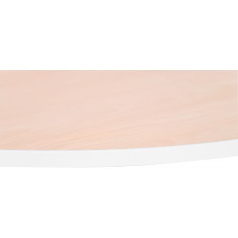 Blat de masa artar rotund Quadro cu cant alb - poza 3