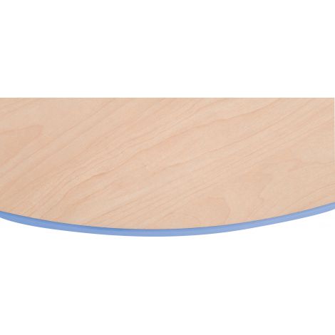 Blat de masa artar rotund Quadro cu cant albastru marin - poza 2