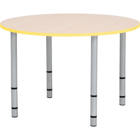 Blat de masa artar rotund Quadro cu cant galben - poza 3
