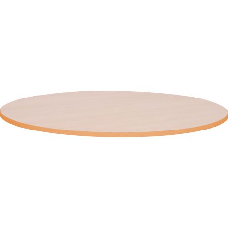 Blat de masa artar rotund Quadro cu cant portocaliu