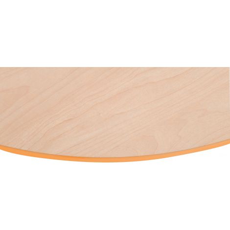 Blat de masa artar rotund Quadro cu cant portocaliu - poza 2