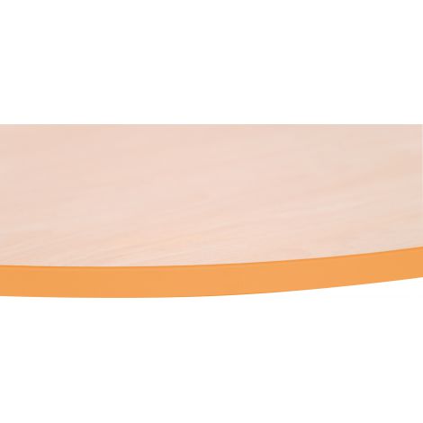 Blat de masa artar rotund Quadro cu cant portocaliu - poza 3