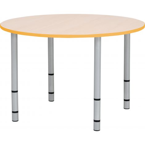 Blat de masa artar rotund Quadro cu cant portocaliu - poza 4