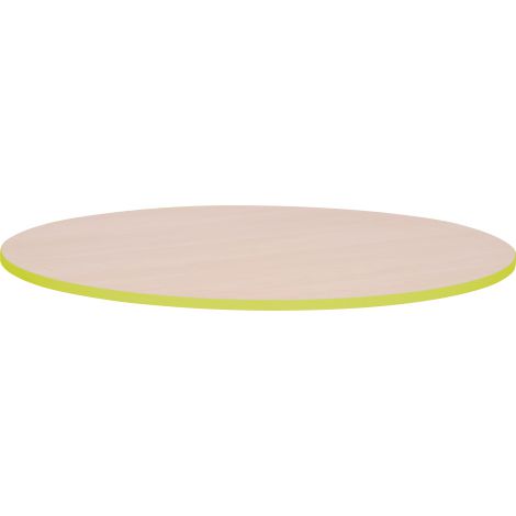 Blat de masa artar rotund Quadro cu cant verde - poza 1