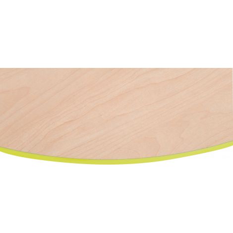 Blat de masa artar rotund Quadro cu cant verde - poza 2