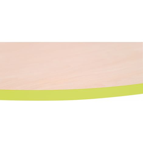 Blat de masa artar rotund Quadro cu cant verde - poza 3