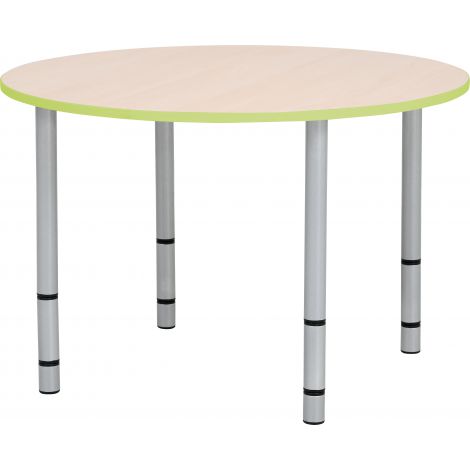 Blat de masa artar rotund Quadro cu cant verde - poza 4