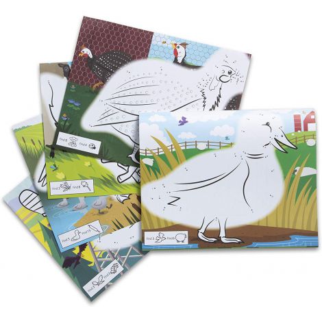 Bloc cu desenat punct cu punct Ferma si litere- Melissa And Doug - poza 2