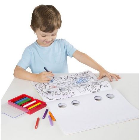 Bloc cu desene de colorat Mutrite Caraghioase Melissa and Doug - poza 2