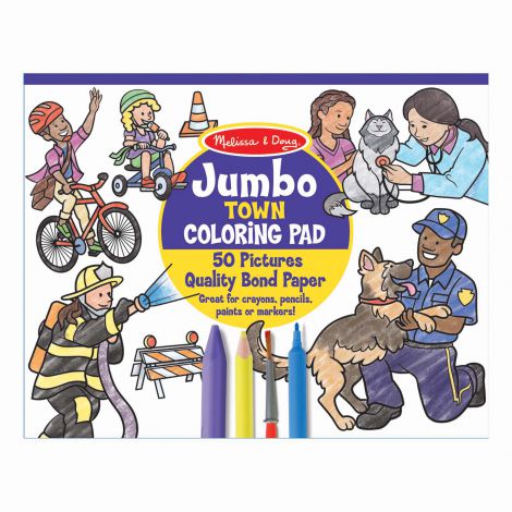 Bloc cu desene de colorat Orasul- Melissa & Doug