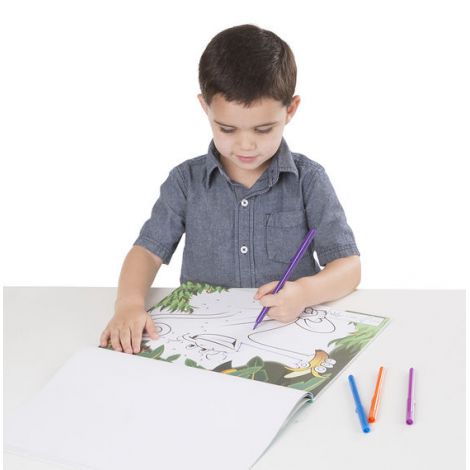Bloc de colorat punct cu punct Animale salbatice - Melissa & Doug - poza 2