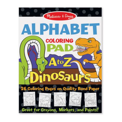Bloc de desent Alfabetul dinozaurilor - Melissa & Doug - poza 1