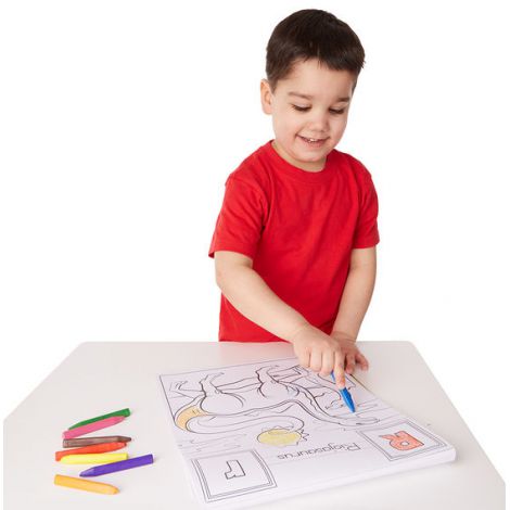 Bloc de desent Alfabetul dinozaurilor - Melissa & Doug - poza 2