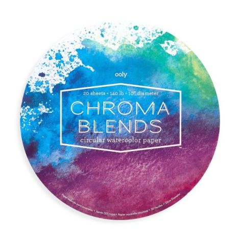 Bloc desen circular Watercolor Chroma Blends - poza 1