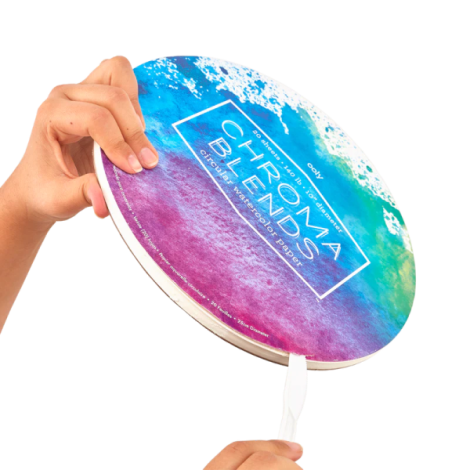 Bloc desen circular Watercolor Chroma Blends - poza 3