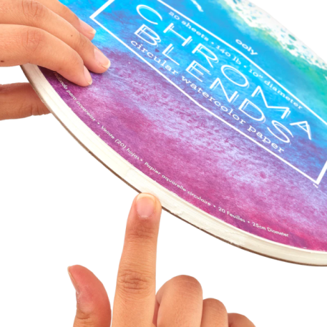 Bloc desen circular Watercolor Chroma Blends - poza 4