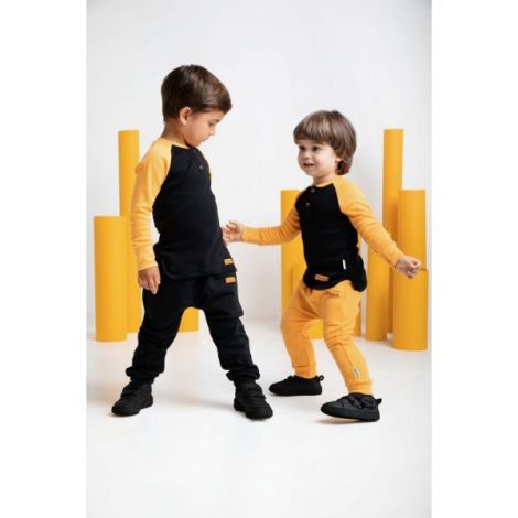 Bluza cu maneca lunga (181138) Colectia Big Trucks Neagra Galbena Marimea 80 - poza 2