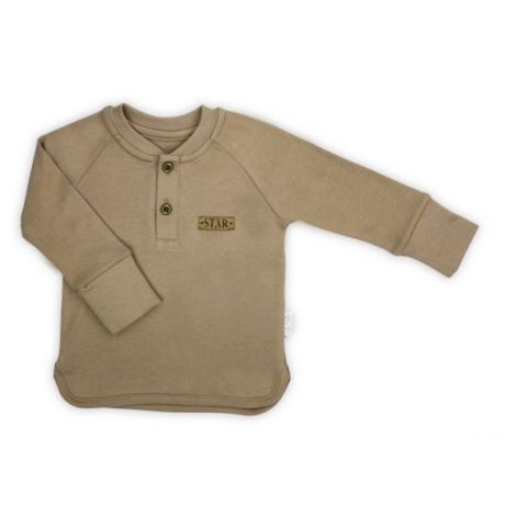 Bluza cu maneca lunga (182138) Nicol Star Maro Marimea 86 - poza 1