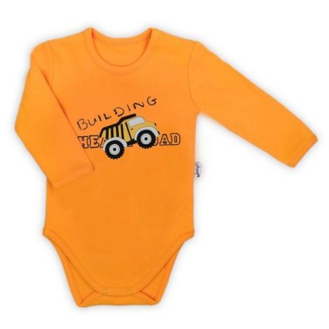 Body cu maneca lunga (181099) Colectia Big Trucks Galben Marimea 80 - poza 1