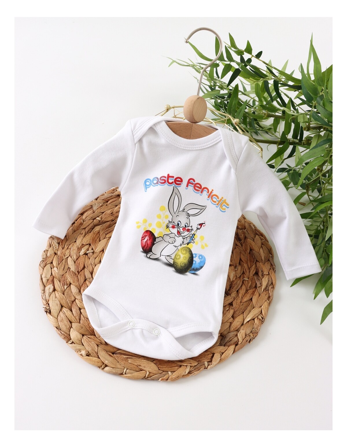 Body Paste Fericit, Bunny&Eggs, alb