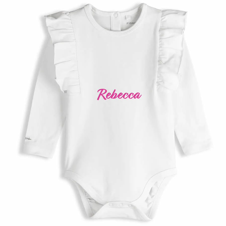 Body personalizat din bumbac pentru bebeluși 12/18 Luni