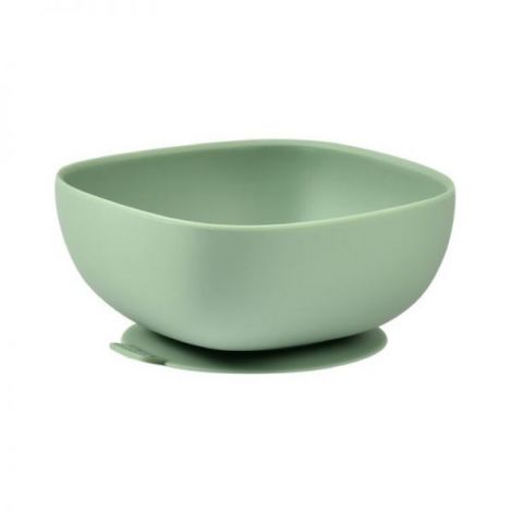 Bol silicon cu ventuza Beaba Sage Green - poza 1