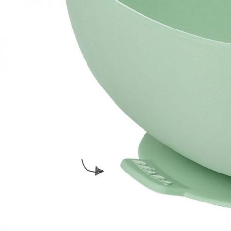 Bol silicon cu ventuza Beaba Sage Green - poza 2