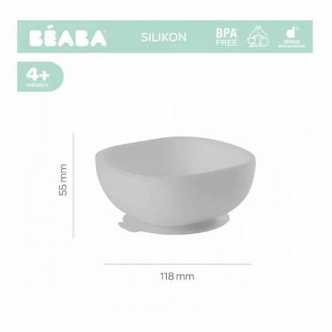 Bol silicon cu ventuza gri - poza 2