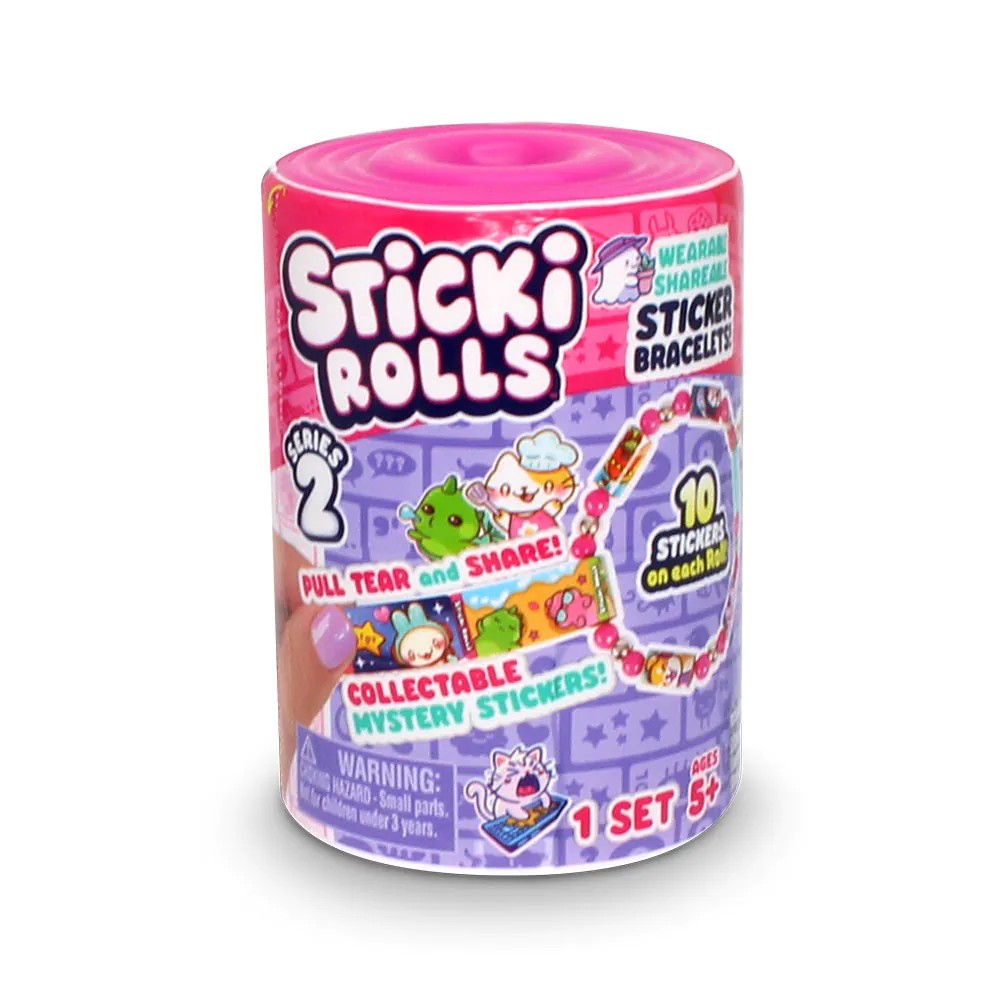 Bratara Sticky Rolls Seria 2 cu 50 de abtibilduri in capsula