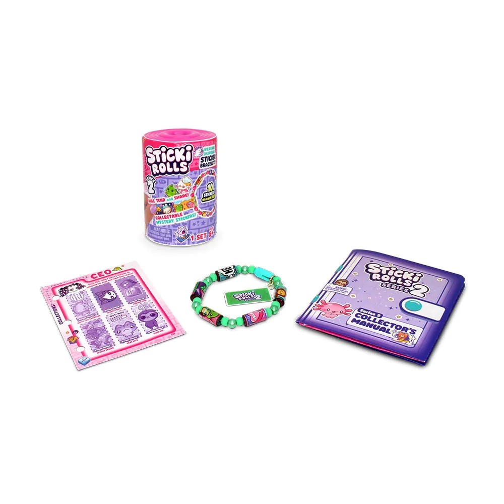 Bratara Sticky Rolls Seria 2 cu 50 de abtibilduri in capsula - poza 2