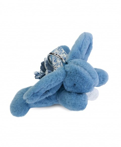 Breloc accesoriu Doudou - iepuras, 16 cm albastru