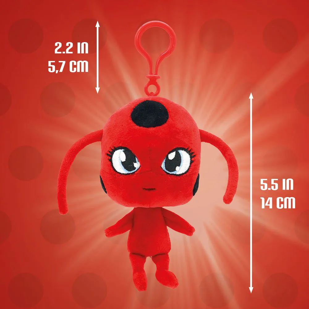 Breloc de plus Miraculous Ladybug 12 cm - poza 3