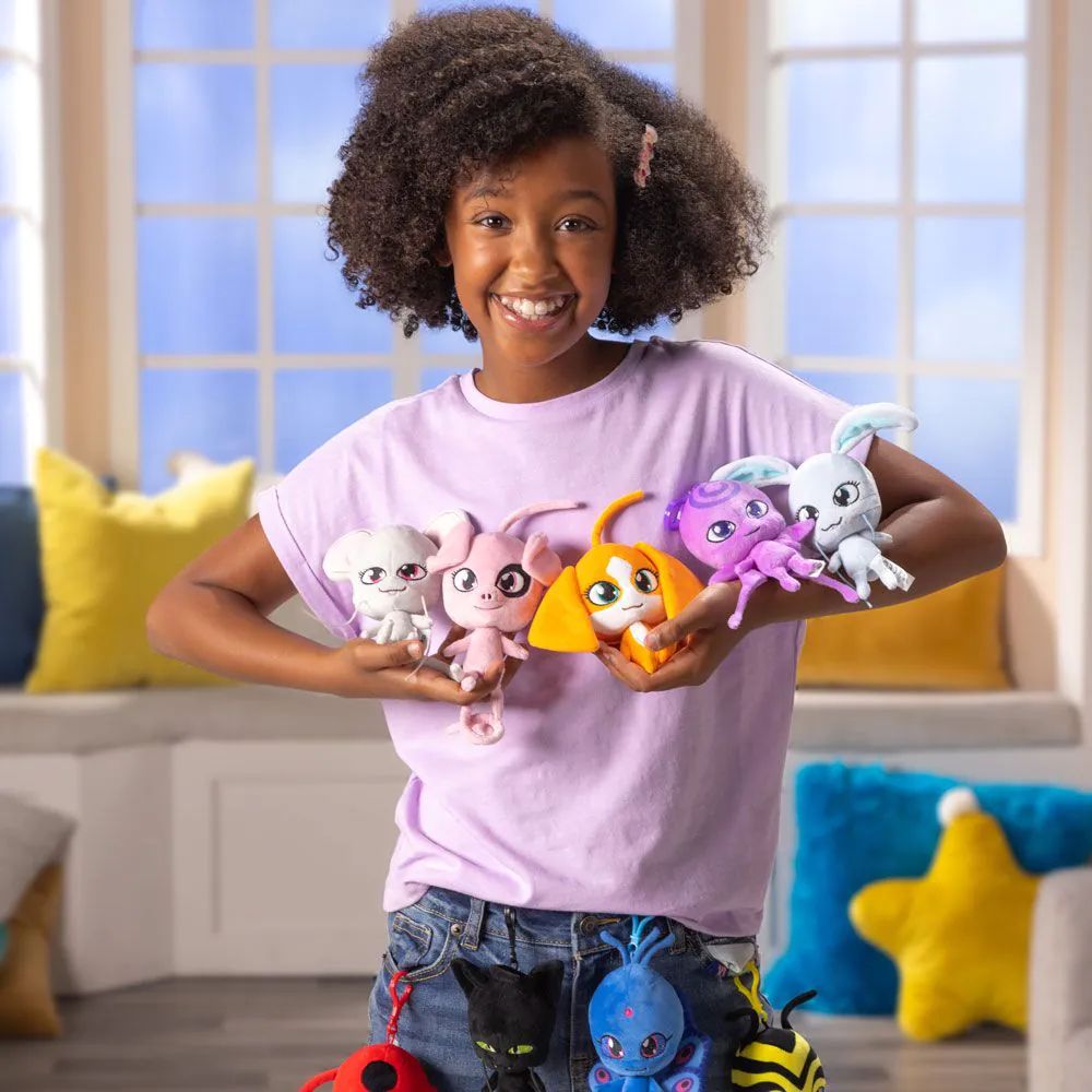Breloc de plus Miraculous Ladybug 12 cm - poza 5