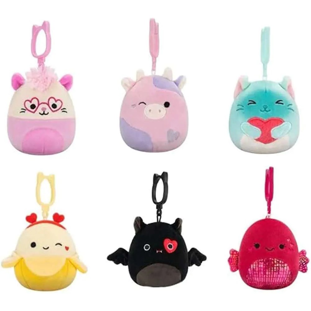 Breloc de plus Squishmallows Ziua Indragostitilor 9 cm, diverse modele - poza 2