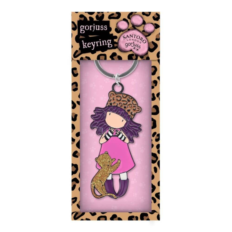 Breloc metalic Gorjuss Purrrrfect Love - poza 1