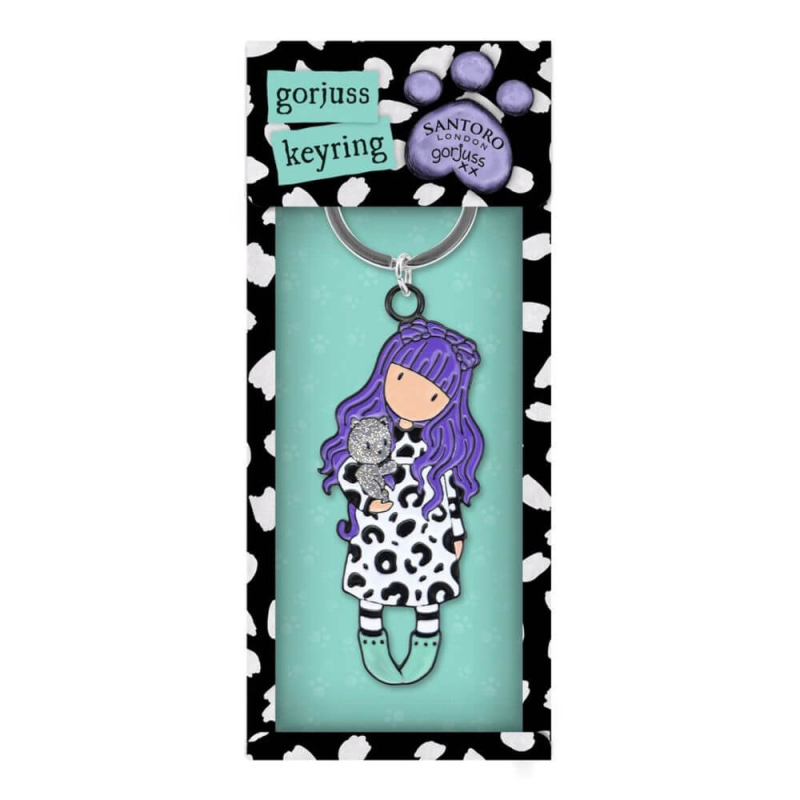 Breloc metalic Gorjuss Smitten Kitten - poza 1