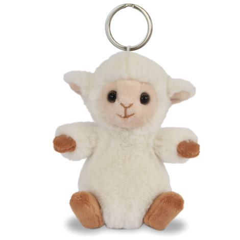 Breloc moale din plus, 12 cm, Mielusel bej deschis - poza 1